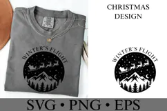 Winter's Flight Svg | Christmas svg | Shirt Svg Product Image 1