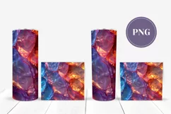 Holographic Tumbler Sublimation, Colorful Water Tumbler Wrap Product Image 2