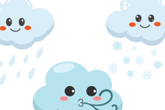 A Set of Cute Weather and Sky Characters Product Image 3