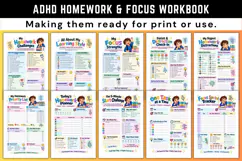 ADHD Homework & Focus Workbook Product Image 2