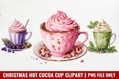 Christmas Hot Cocoa Cup Clipart Sublimation Product Image 1