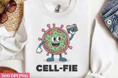 Cell-fie PNG, Chemistry Sublimation PNG Product Image 3