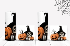 Spooky Halloween Pumpkin Tumbler, Fantasy Tumbler Wrap Product Image 2