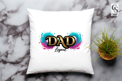 Dad #1 Sublimation Clipart PNG Design Product Image 2