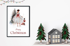Christmas Greeting Card, Christmas Ballerina Greeting Card Product Image 2