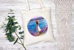 Watercolor Lavanda Illustration, Cartoon Flowers PNG Product Image 2