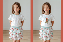 T-Shirt and Skirt Mockup Set PSD Templates Product Image 4
