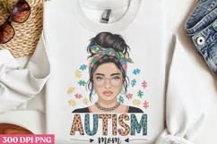 Autism mom PNG, Autism Sublimation PNG Product Image 2