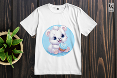 Cute Winter Baby Bear Clipart Sublimation PNG Product Image 2