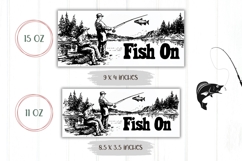Fish On Mug Wrap, Fishing Mug, Fisherman Mug Sublimation Product Image 2