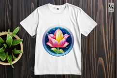 Glowing Tulip Flower Clipart Sublimation PNG Product Image 2