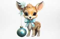 Christmas Baby Animals Clipart PNG Product Image 2