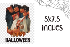 Happy Halloween Towel, Vintage Pumpkins Towel Design Product Image 2