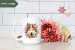 Watercolor Dog Illustration, Dog Sublimation PNG, Pet PNG Product Image 3