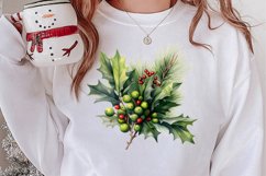 Winter Christmas Greenery Clipart, Christmas Greenery Clipar Product Image 2