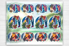 Summer. Tropical. Print &amp; Cut Stickers PNG Product Image 2
