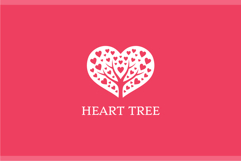 Hearts Tree Logo Design Vector Illustration Product Image 2