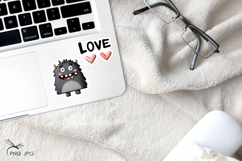 Valentine's monsters stickers- 8 Variations Product Image 2