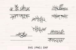 Wedding Frame SVG Bundle | 10 Floral Name Designs Product Image 2