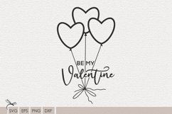 Valentines balloons svg files for cricut Product Image 1