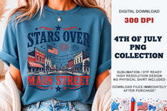 Stars Over Main Street PNG | 4th July Sublimation Product Image 3
