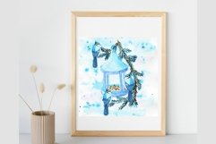 Art Home Decor,Bird poster watercolor sublimation. Product Image 2