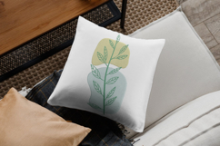 Minimalist Abstract Leaf Line Art Embroidery Design Product Image 2