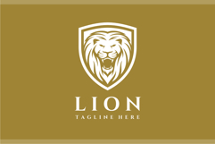 Lion Shield Logo Design Vector Illustration Product Image 2