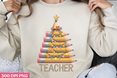 Teacher PNG, Retro Teacher Sublimation PNG Product Image 1