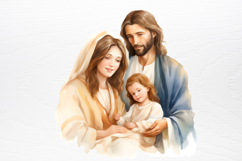 Christmas Nativity Watercolor Clipart PNG Product Image 2