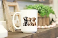 Watercolor Cute Puppy SVG, Dog Clipart Product Image 2