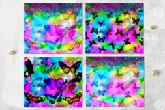 Watercolor Butterfly skinny tumbler | 8 Sublimation designs Product Image 2
