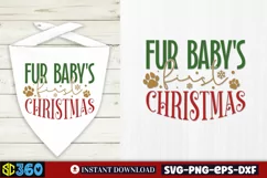 Fur baby's first christmas SVG, Christmas Dog SVG Product Image 2