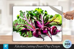 Fresh Beetroot Cutting Board Sublimation Design Product Image 1