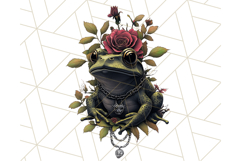 Floral Punk Frogs PNG - Neon Reble Grunge Amphibians Clipart Product Image 2
