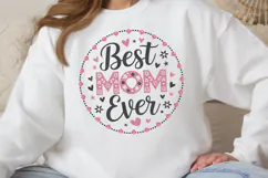 Best mom ever PNG, Mothers Day Sublimation PNG Product Image 2
