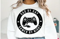 Dad by day gamer by night svg | Shirt Svg Product Image 1