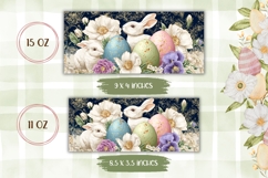 Cartoon Easter Bunny Mug, Colorful Easter Eggs Mug Wrap Product Image 2