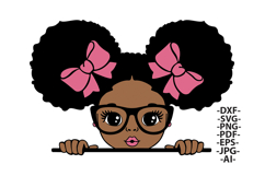 Afro Boy and Girl with Glasses Clipart Bundle Product Image 2