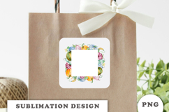 Watercolor Autumn Pumpkins Frame png Product Image 2