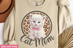 Cat Mom PNG, Cat Mom Sublimation PNG Product Image 3