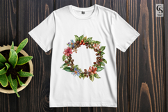 Coffee Bean Floral Wreath Clipart Sublimation PNG Product Image 2