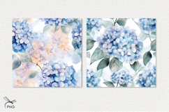 Hydrangea flowers digital paper Product Image 2