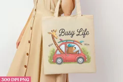 Busy Life PNG, Cute Animal Sublimation PNG Product Image 3