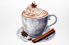Christmas hot chocolate sublimation PNG Product Image 2