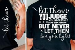 Let them SVG Inspirational Front and Back svg t shirt design Product Image 2