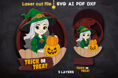 Halloween Witch SVG laser cut files for Glowforge Product Image 2