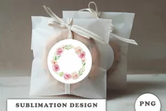 Watercolor flowers wreath PNG Product Image 2