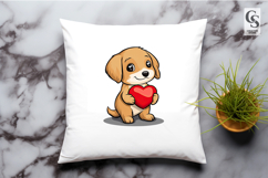 Cute Puppy Heart Bookmark Sublimation Product Image 3