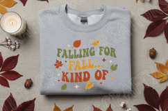 Falling for Fall Kinda Of PNG, Funny Autumn Quote PNG, Fall Product Image 2